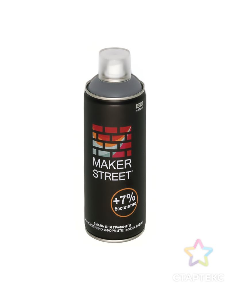 "MAKERSTREET" Эмаль для граффити и декоративно-оформительских работ MS400 400 мл арт. ГММ-3750-12-ГММ0068831 1