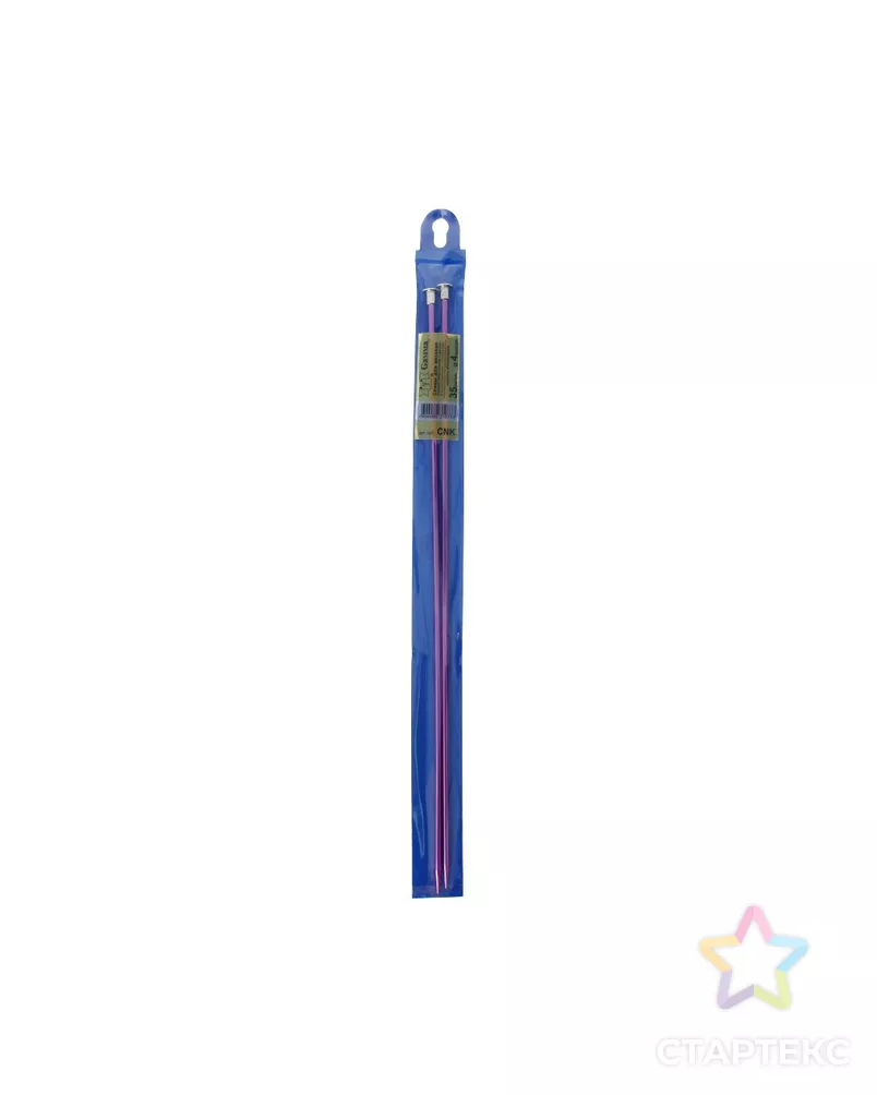 Спицы прямые цветные CNK металл d 4.0 мм 35 см арт. ГММ-6417-4-ГММ0065008 - рис. 1