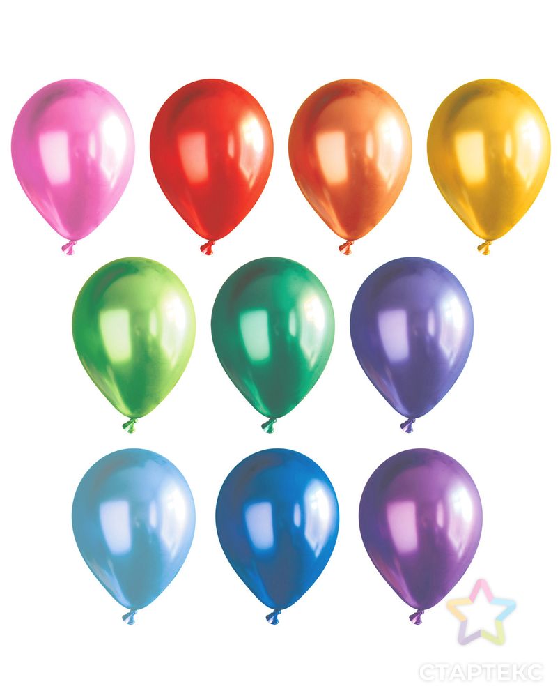Заказать "BOOMZEE" BLS-25 Набор воздушных шаров 25 см 10 шт арт. ГММ-6817-2-ГММ0083225 в Новосибирске