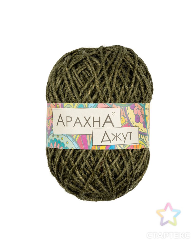 Пряжа "ARACHNA" "Jute" 100% джут 5 х 100 г ± 10 г 90 м ± 5 м арт. ГММ-8885-14-ГММ0073402 1