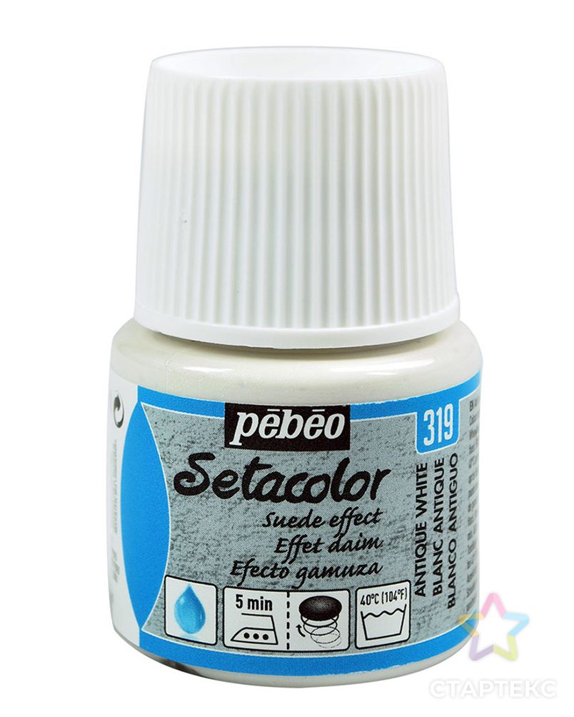 Краска для темных и светлых тканей с эффектом замши "PEBEO" Setacolor 45мл арт. ГММ-10661-8-ГММ0068484