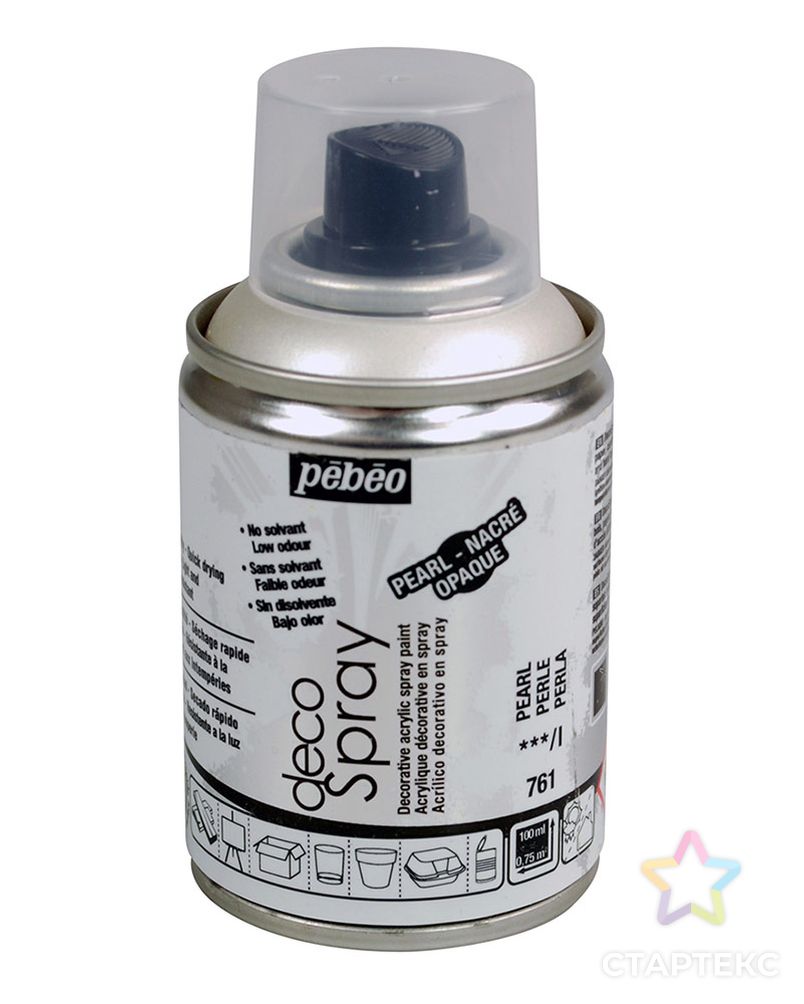 "PEBEO" Краска на водной основе decoSpray (аэрозоль) 100 мл арт. ГММ-10682-11-ГММ0044345