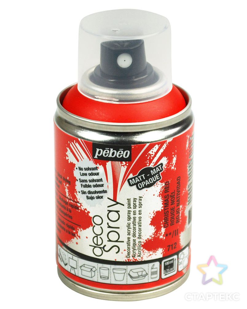 "PEBEO" Краска на водной основе decoSpray (аэрозоль) 100 мл арт. ГММ-10682-14-ГММ0054928