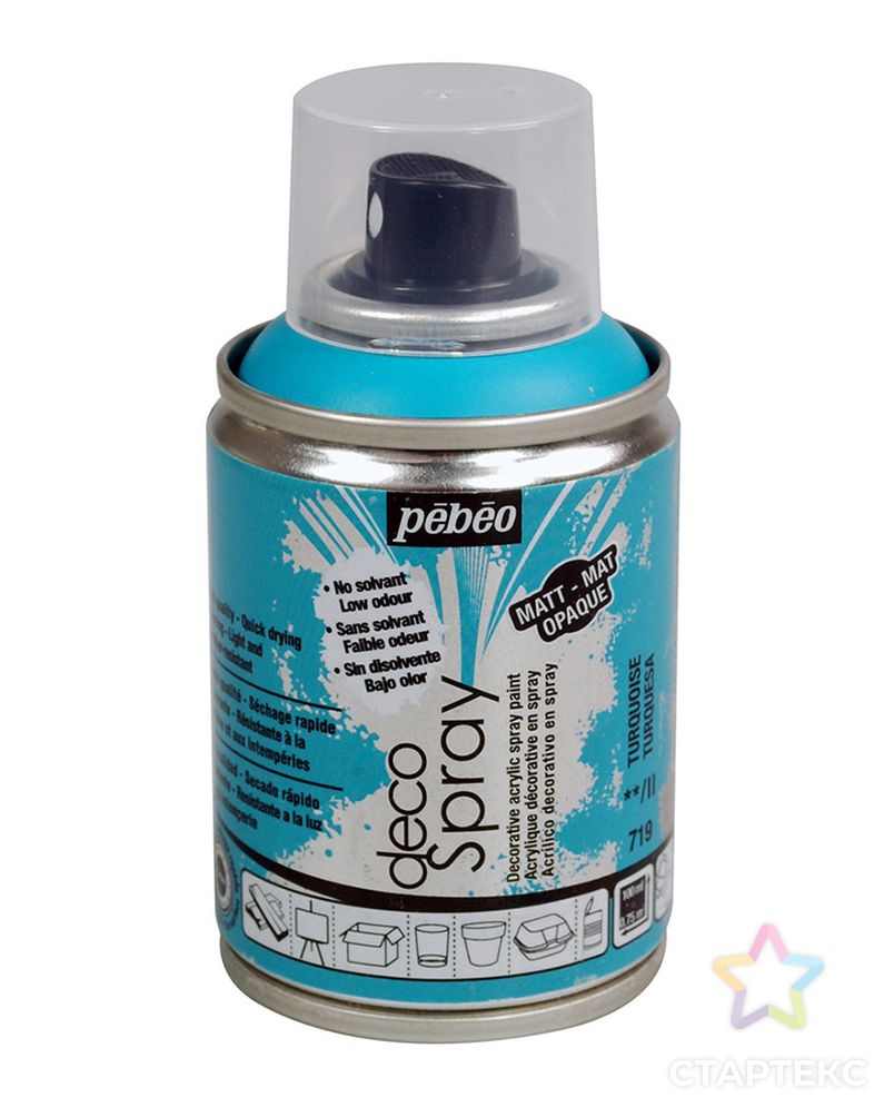 "PEBEO" Краска на водной основе decoSpray (аэрозоль) 100 мл арт. ГММ-10682-17-ГММ0044081 1
