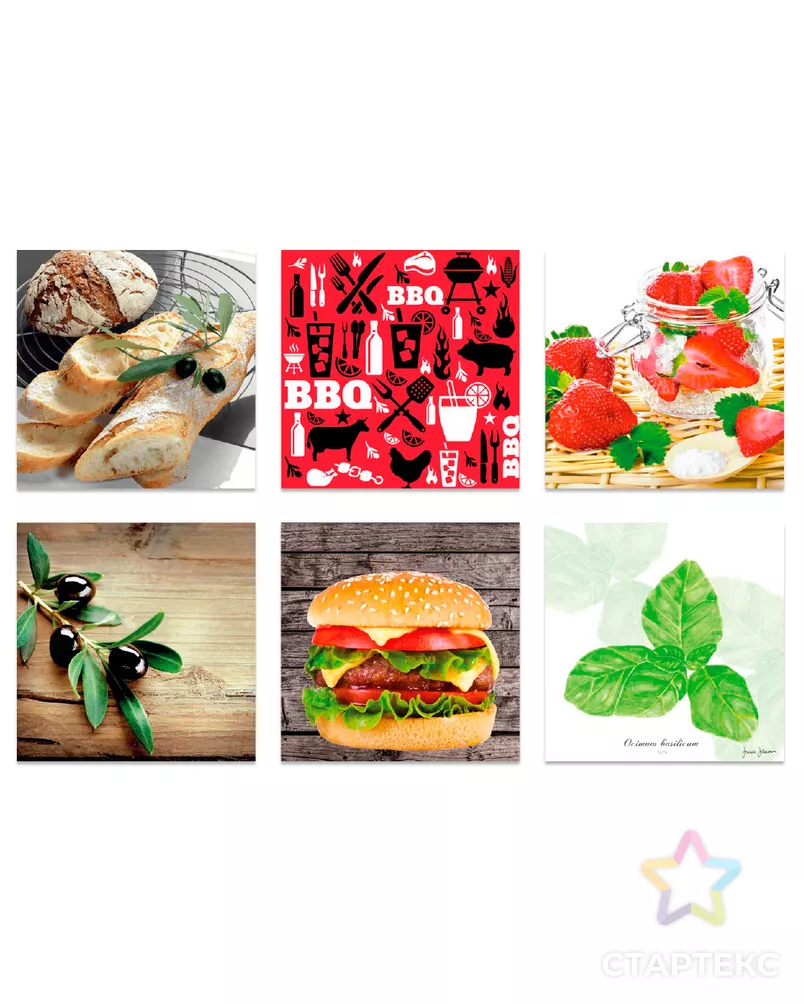 Декупаж "Love2art" Салфетки бумажные ассорти SDP №1219-05 6 шт. арт. ГММ-15238-1-ГММ069420911674 - рис. 1