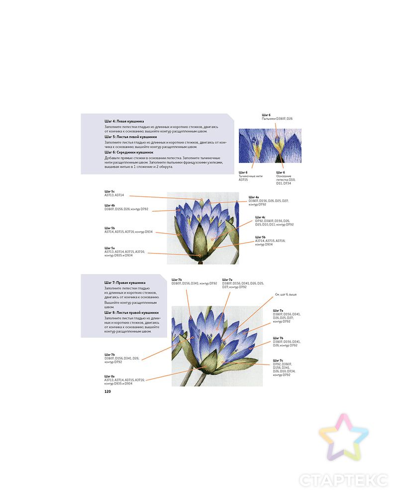 Книга КР "Ботаническая вышивка: 11 сложных проектов с шаблонами в полную величину" арт. ГММ-99521-1-ГММ072869197944 4