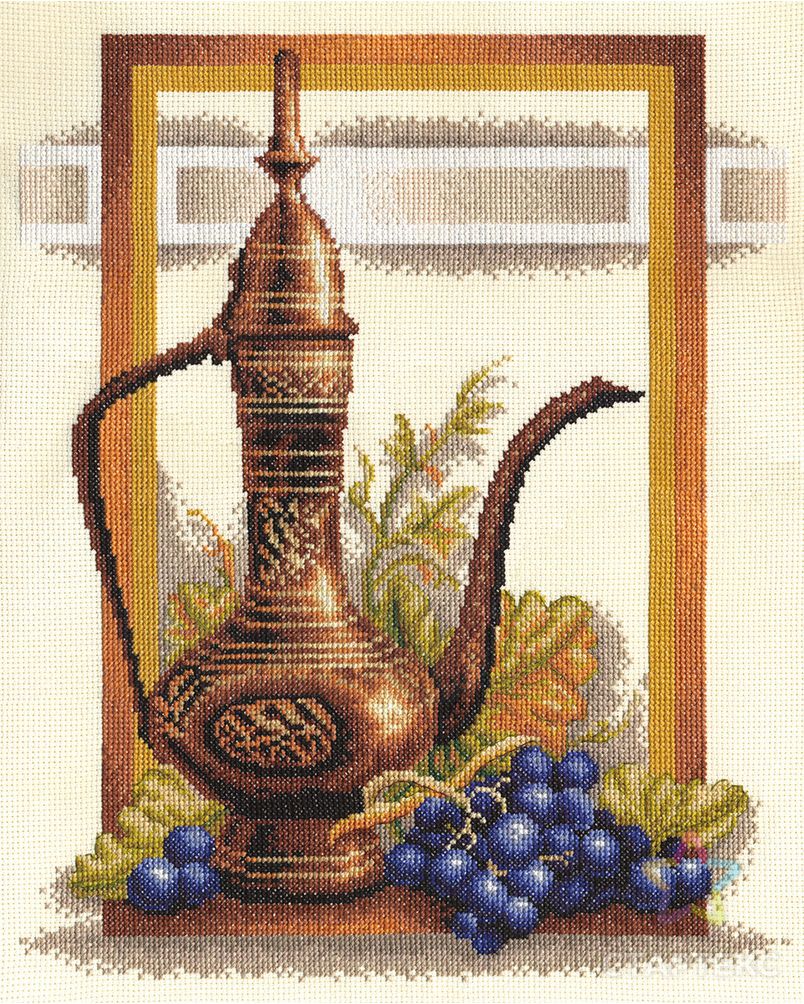 Набор для вышивания "PANNA" N-0294 ( Н-0294 ) "Натюрморт с виноградом" арт. ГММ-101533-1-ГММ001310211992 1