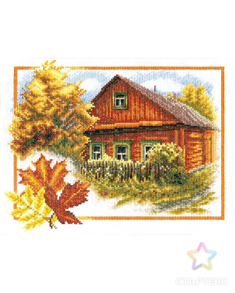 Набор для вышивания "PANNA" PS-0314 ( ПС-0314 ) "Осень в деревне" арт. ГММ-101561-1-ГММ001342401342 2