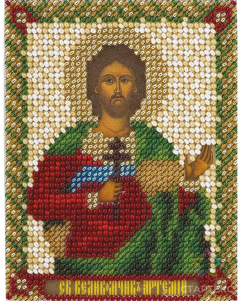 Набор для вышивания "PANNA" CM-1440 ( ЦМ-1440 ) "Икона Святого Великомученика Артемия" арт. ГММ-101662-1-ГММ014806514092 1