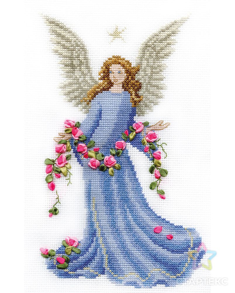 Набор для вышивания "PANNA" F-0437 ( Ф-0437 ) "Ангел с розами" арт. ГММ-101889-1-ГММ001818938372 2