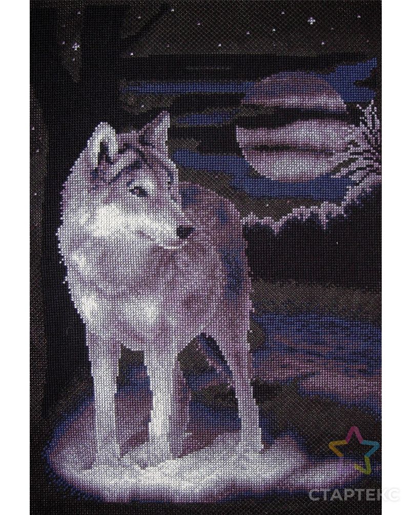 Набор для вышивания "PANNA" J-0462 ( Ж-0462 ) "Белый волк" арт. ГММ-102028-1-ГММ002094091642 1