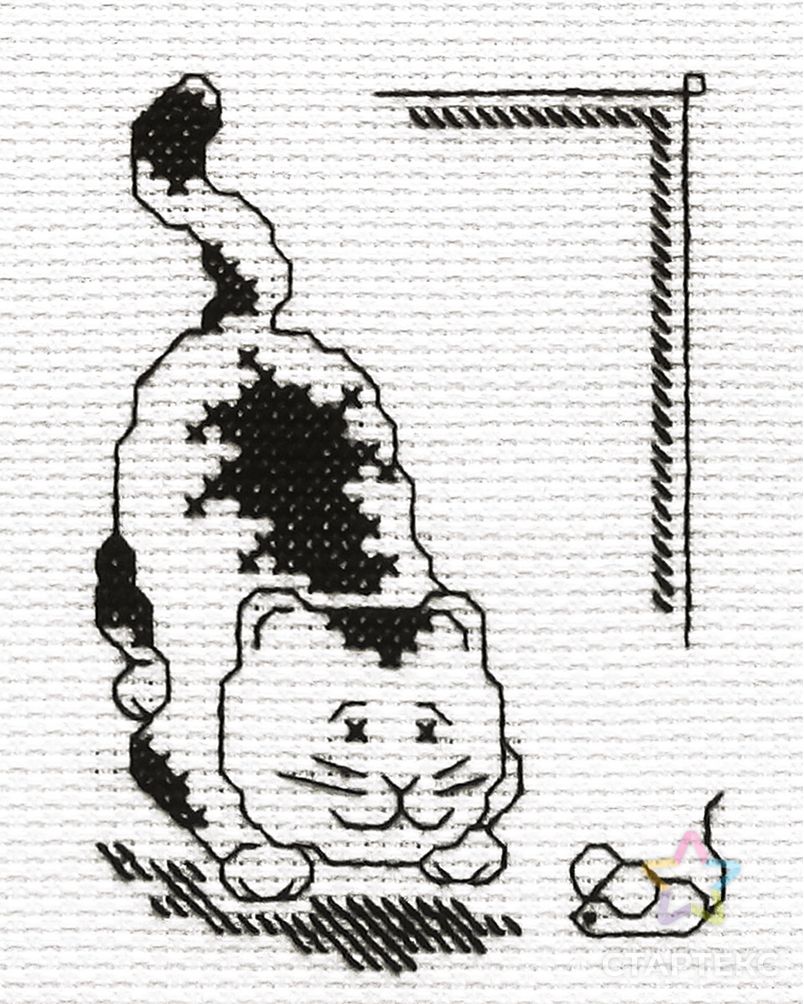 Набор для вышивания "PANNA" D-0509 ( Д-0509 ) "Кошки - мышки" арт. ГММ-102147-1-ГММ002272555322 1