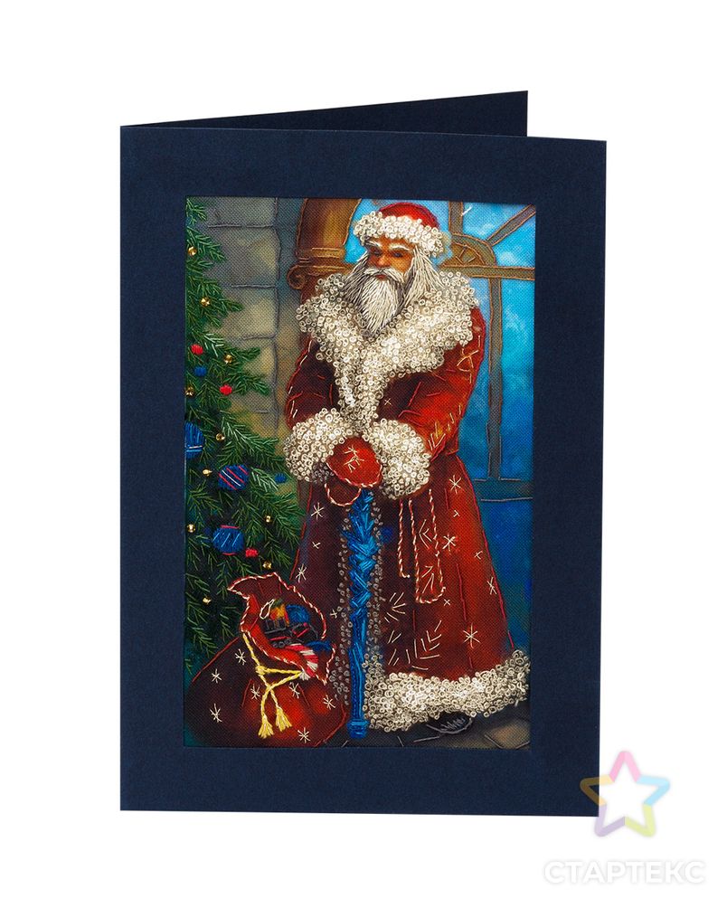 Набор для вышивания "PANNA" "Живая картина" JK-2047 ( ЖК-2047 ) "Открытка. Дед Мороз" арт. ГММ-102160-1-ГММ023243072712