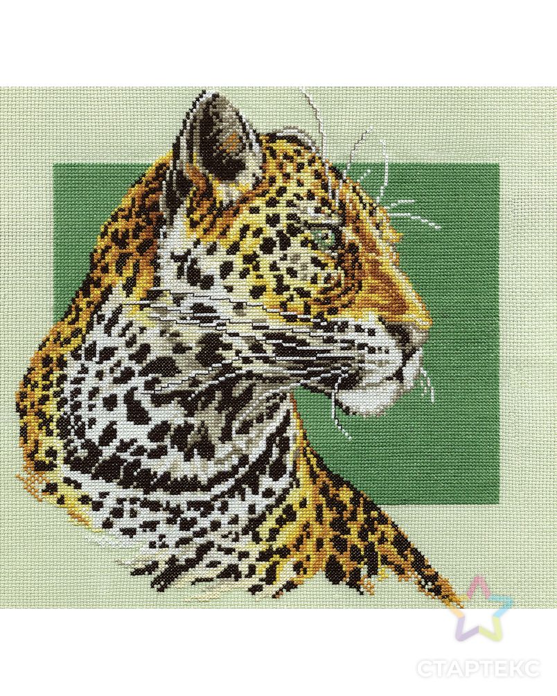 Набор для вышивания "PANNA" J-0664 ( Ж-0664 ) "Леопард" арт. ГММ-102450-1-ГММ002697998062 1