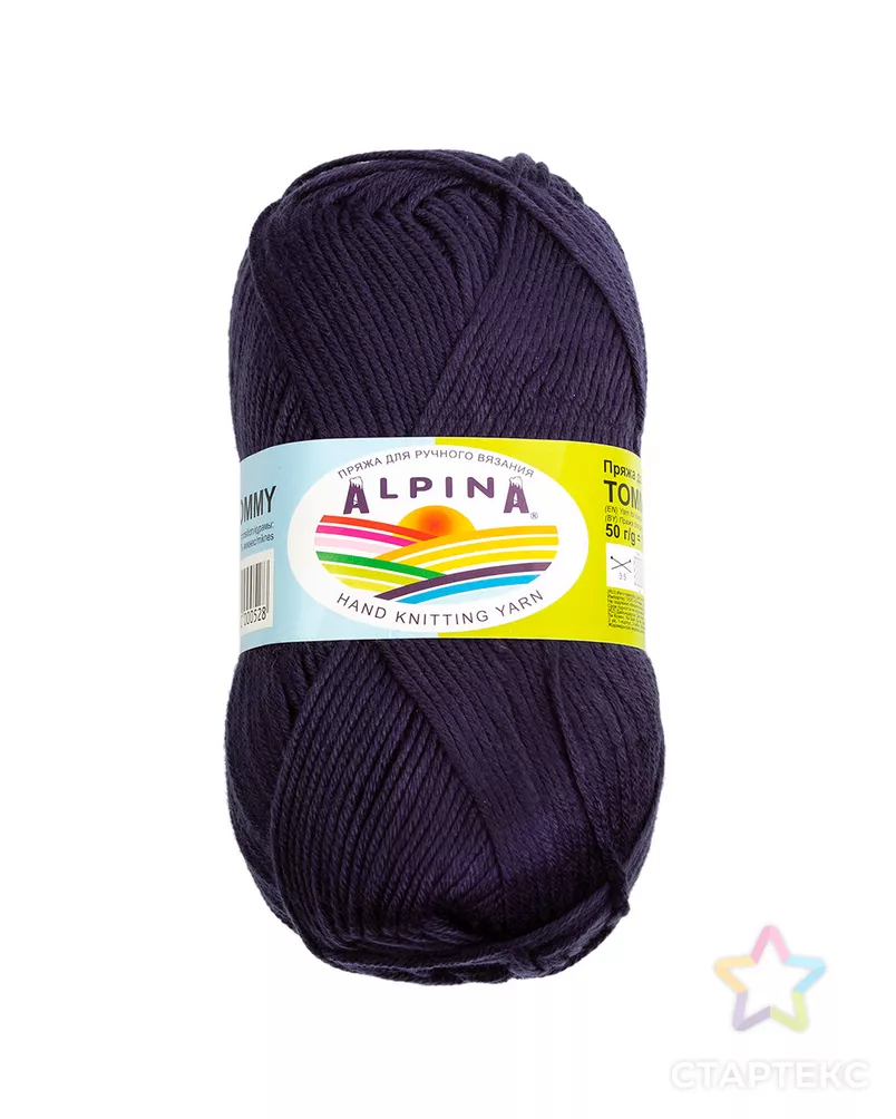 Пряжа ALPINA TOMMY 100% микнес 10 х 50 г 138 м ± 7 м № 024 т.синий - купить в 