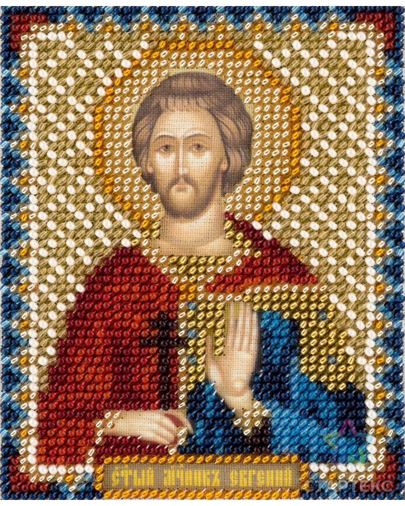 Набор для вышивания "PANNA" CM-1875 ( ЦМ-1875 ) "Икона Святого мученика Евгения Севастийского" арт. ГММ-102826-1-ГММ032860988962 1