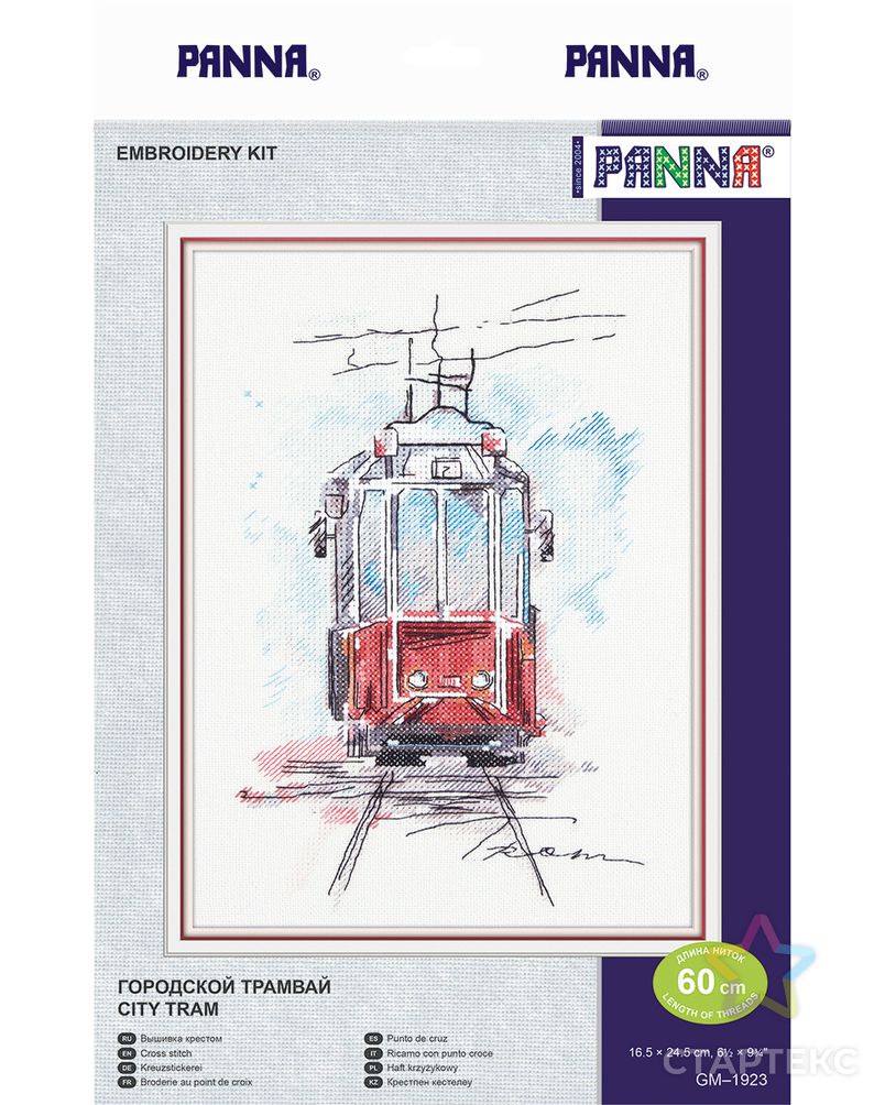 Набор для вышивания "PANNA" GM-1923 ( ГМ-1923 ) "Городской трамвай" арт. ГММ-102968-1-ГММ033807785622 1