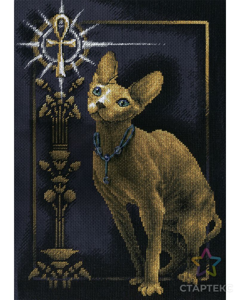 Набор для вышивания "PANNA" "Золотая серия" K-0897 ( К-0897 ) "Египетская кошка" арт. ГММ-103202-1-ГММ004599728972 1