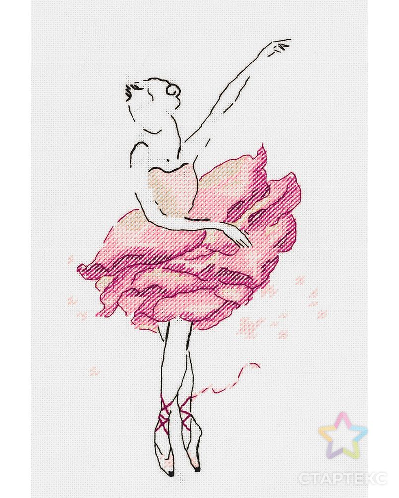 Набор для вышивания "PANNA" C-7072 "Балерина. Роза" арт. ГММ-103716-1-ГММ056426001332 3