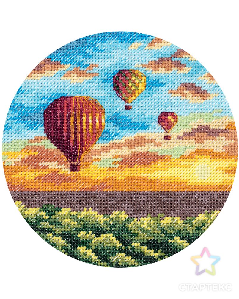 Набор для вышивания "PANNA" PS-7059 "Воздушные шары на закате" арт. ГММ-103719-1-ГММ056587174462 3