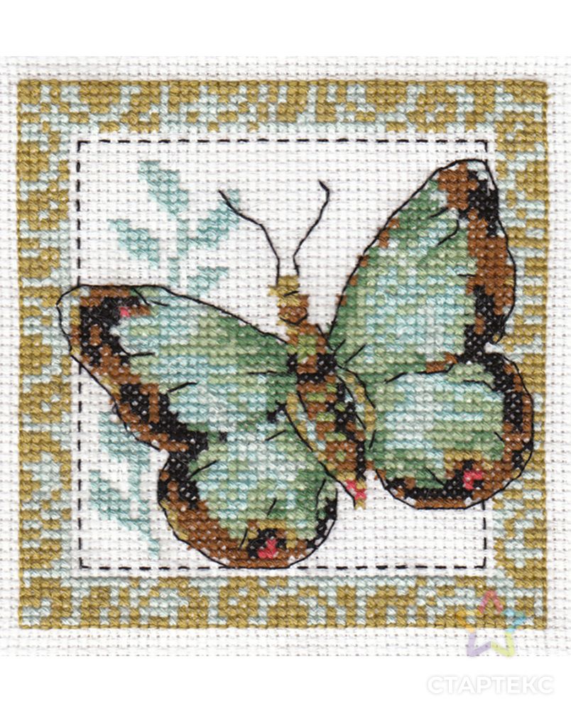 "Klart" набор для вышивания 5-056 "Бабочка салатная" арт. ГММ-103903-1-ГММ000585739162 1