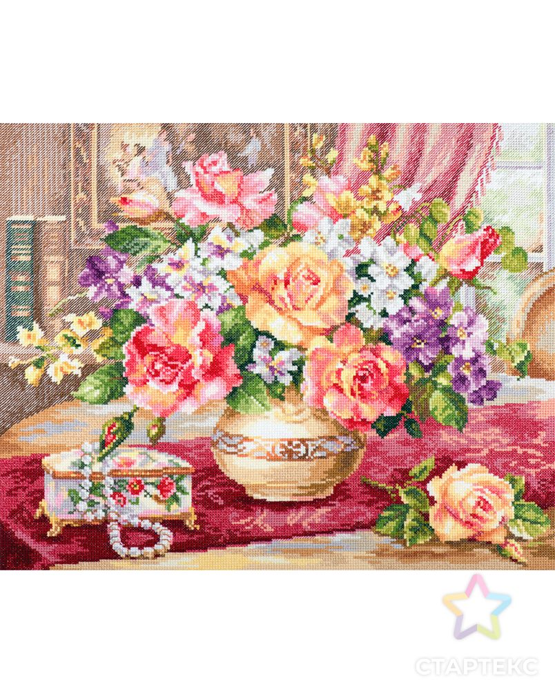 Набор для вышивания "Алиса" 2-50 "Розы в гостиной" арт. ГММ-104612-1-ГММ068043281544 1