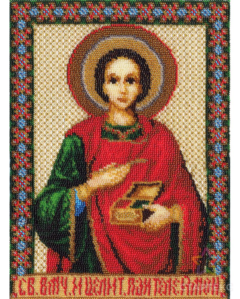 Набор для вышивания "PANNA" CM-1206 ( ЦМ-1206 ) "Икона Св. Великомученика и целителя Пантелеймона " арт. ГММ-105566-1-ГММ009592487452 1