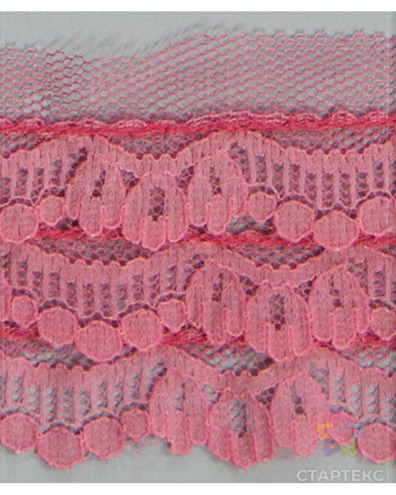 Кружево-рюш, 55 мм, цвет розовый арт. ГЕЛ-6257-1-ГЕЛ0103918 1
