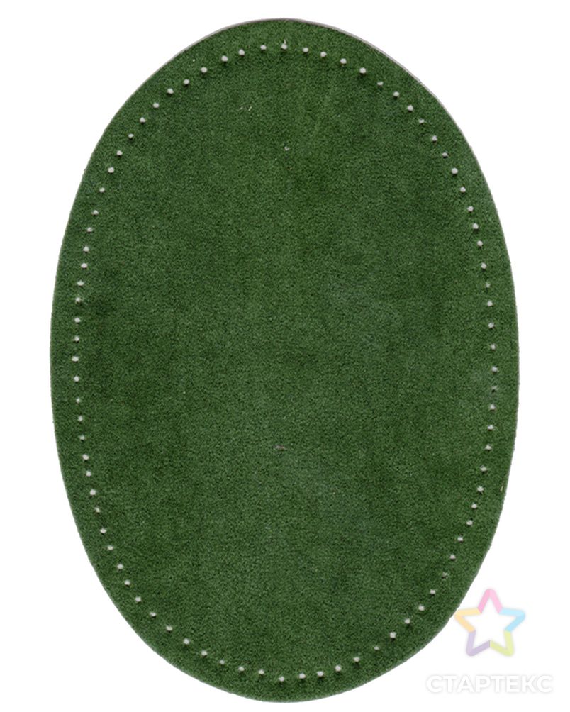 Заплатки термоклеевые искусственная замша, цвет холодно-зеленый арт. ГЕЛ-7589-1-ГЕЛ0104317