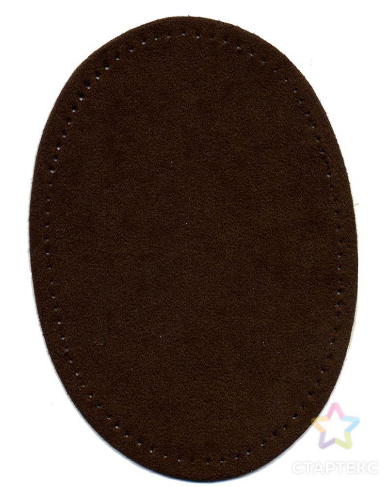 Заплатки термоклеевые искусственная замша, цвет темно-коричневый арт. ГЕЛ-10846-1-ГЕЛ0104318