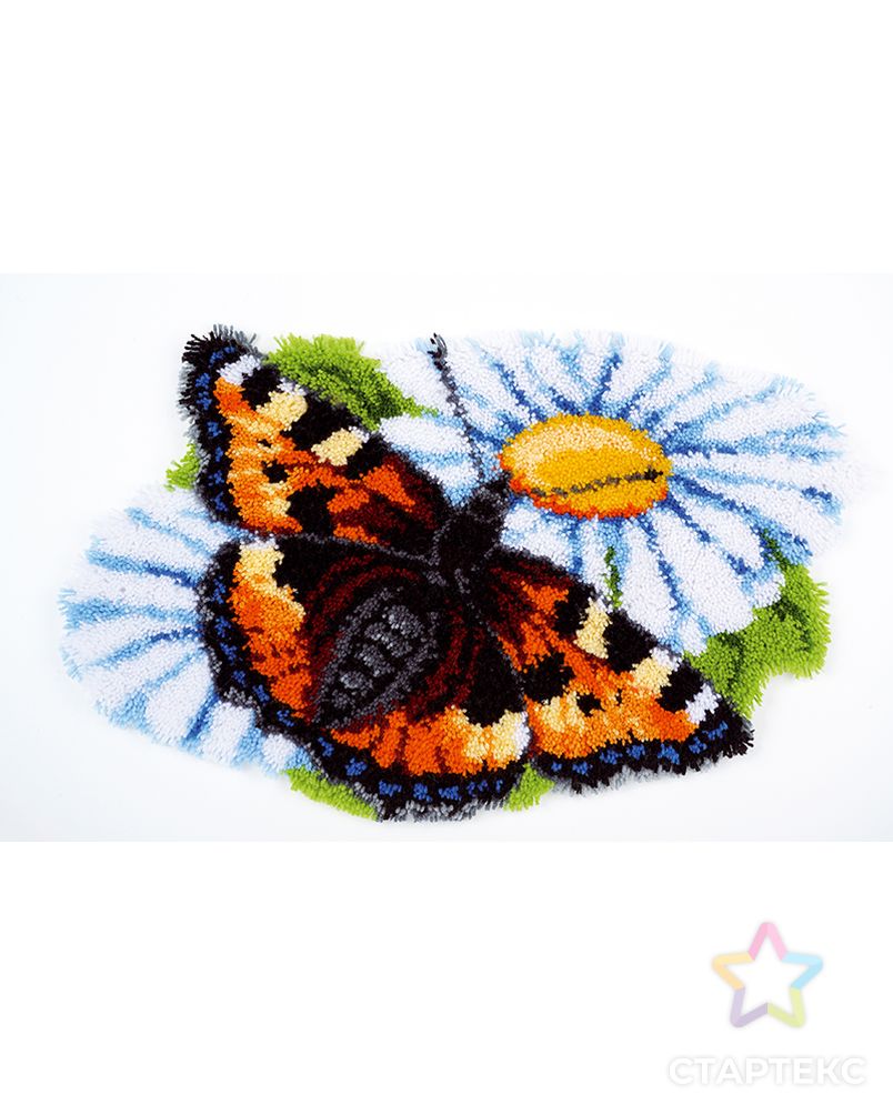 Набор для вышивания коврика "Бабочка на ромашке" арт. ГЕЛ-3488-1-ГЕЛ0106077
