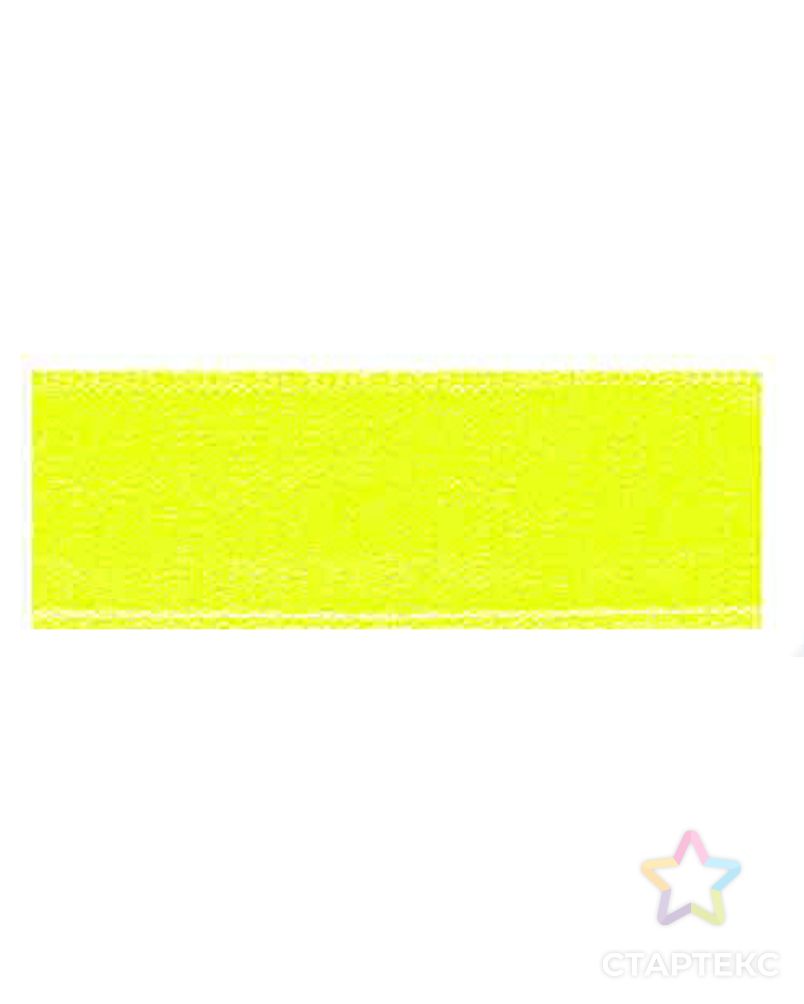 Лента атласная двусторонняя SAFISA ш.1,5см (201 неоновый желтый) арт. ГЕЛ-12788-1-ГЕЛ0109276