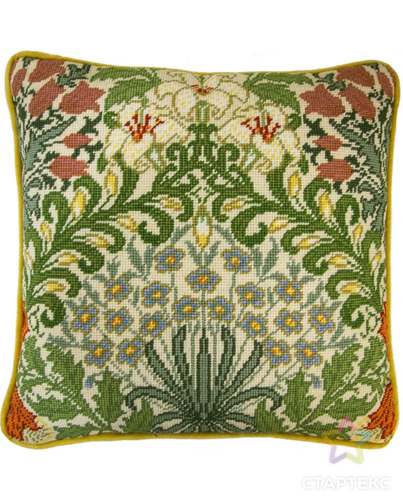 Набор для вышивания подушки "Garden" William Morris (Сад) арт. ГЕЛ-3059-1-ГЕЛ0115113