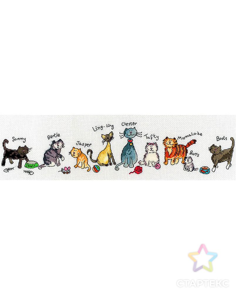 Набор для вышивания "Cats" (Коты) арт. ГЕЛ-1107-1-ГЕЛ0115243 1