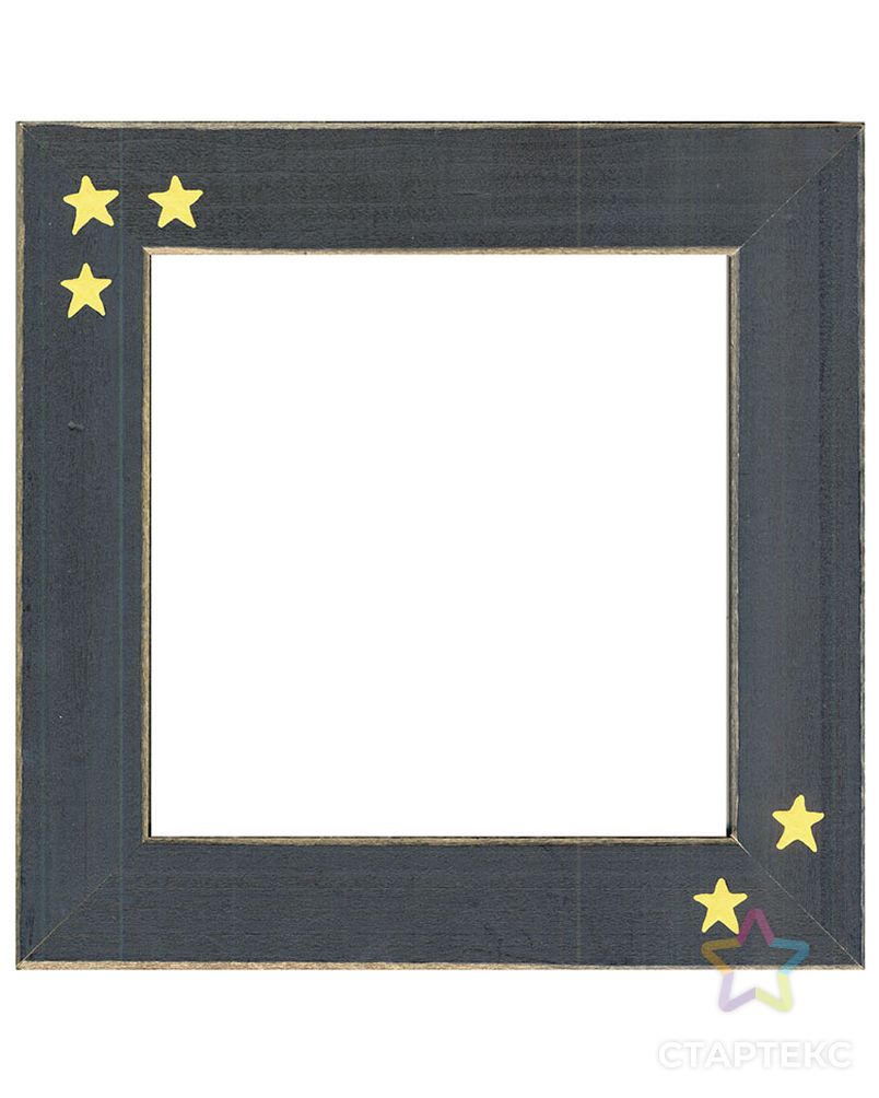 Рамка деревянная цвет черный матовый с ручной росписью арт. ГЕЛ-30130-1-ГЕЛ0119906