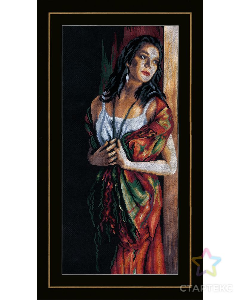Набор для вышивания "Lady & Scarf" арт. ГЕЛ-10304-1-ГЕЛ0121184