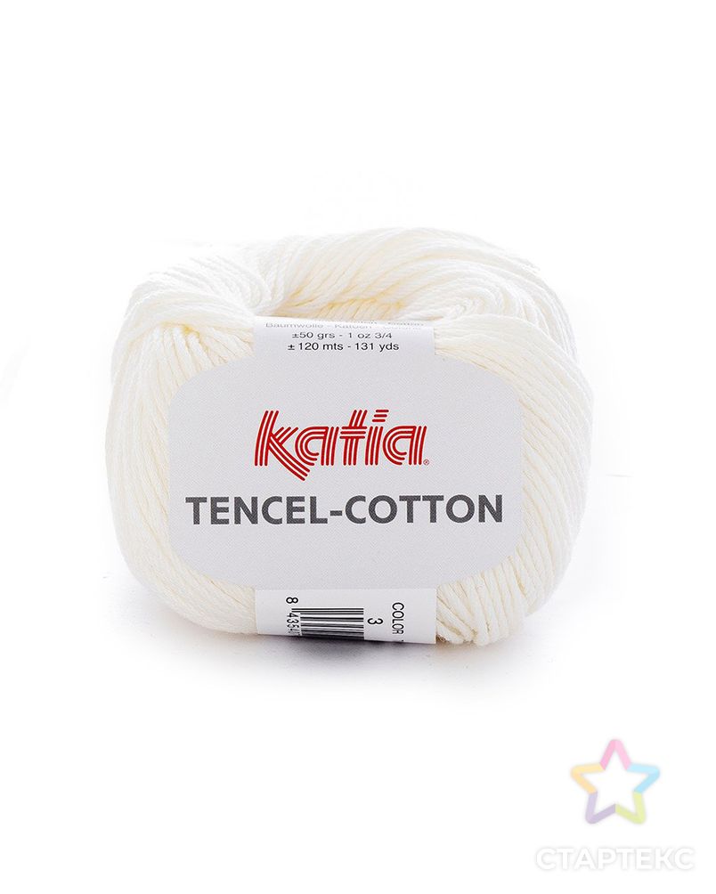 Пряжа Tencel-Cotton, 67% лиоцелл, 33% хлопок, 50 г, 120 м арт. ГЕЛ-26469-1-ГЕЛ0123356 1