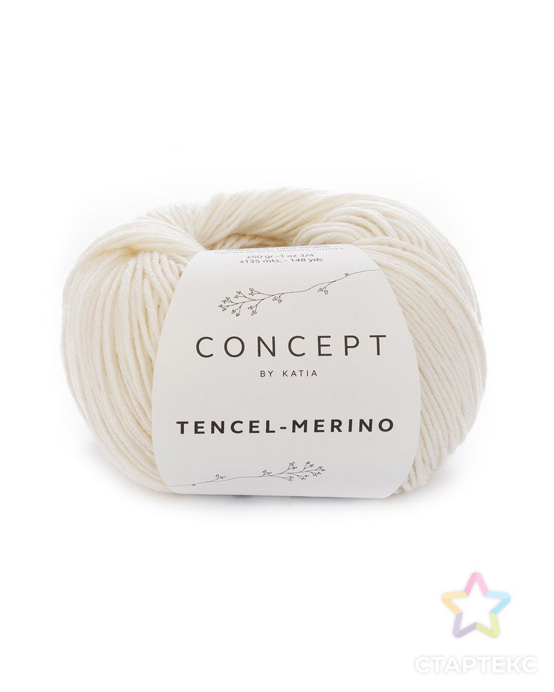 Пряжа Tencel-Merino, 70% лиоцелл, 30% шерсть, 50 г, 135 м арт. ГЕЛ-26409-1-ГЕЛ0126462