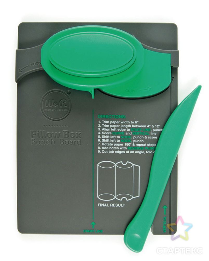 Доска для изготовления коробочек-бонбоньерок "Pillowbox Punch Board" арт. ГЕЛ-7017-1-ГЕЛ0127543 1