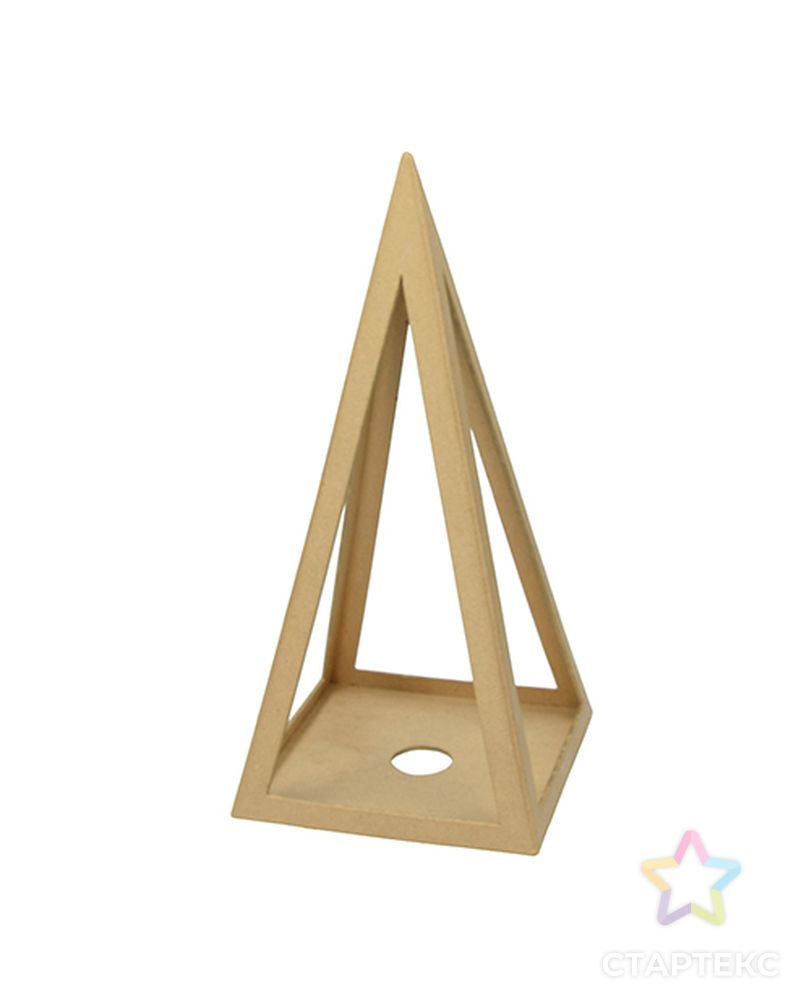 Подставка для свечи "Пирамида" из папье-маше арт. ГЕЛ-13770-1-ГЕЛ0128534