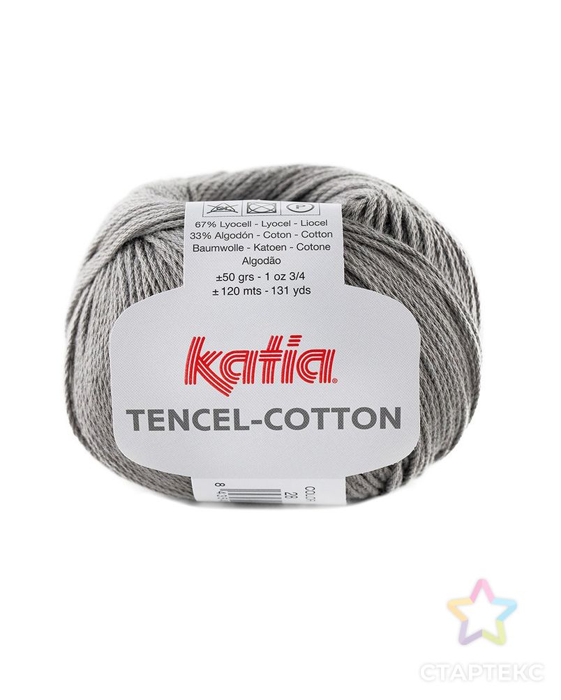 Пряжа Tencel-Cotton, 67% лиоцелл, 33% хлопок, 50 г, 120 м арт. ГЕЛ-26451-1-ГЕЛ0158564 1
