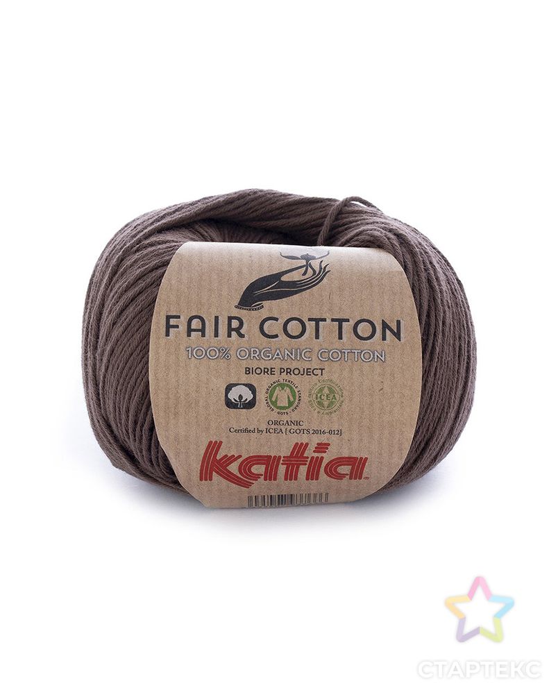 Пряжа Fair Cotton, 100% хлопок, 50 г, 155 м арт. ГЕЛ-26399-1-ГЕЛ0158711 1