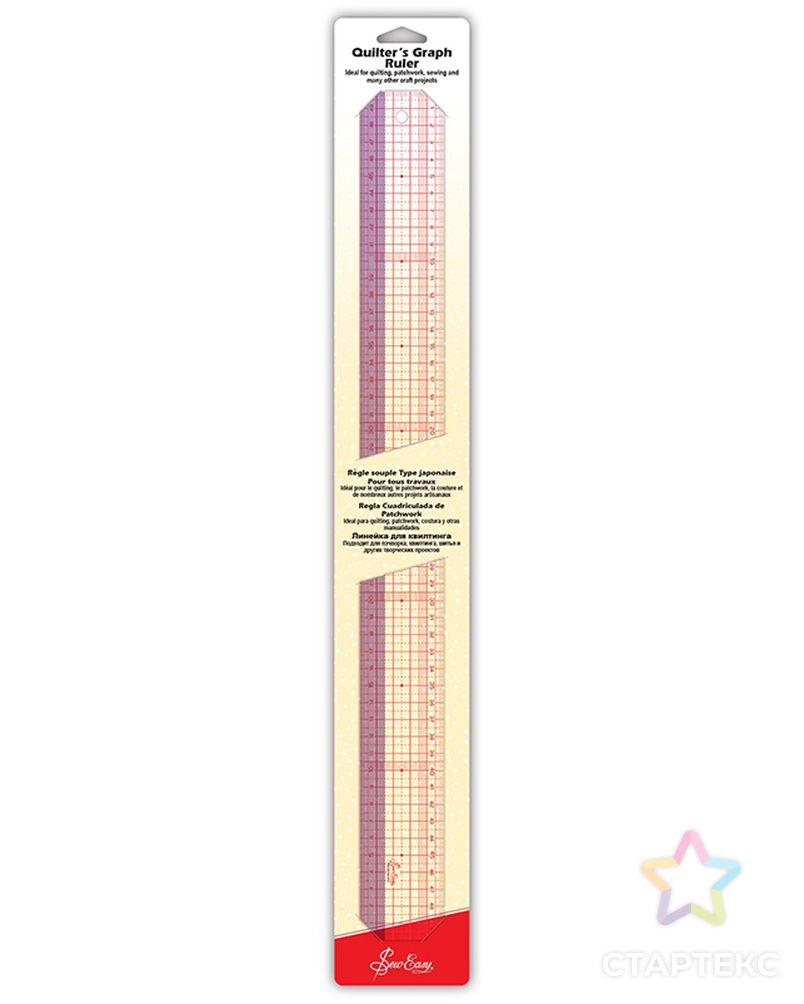 Линейка для пэчворка с градацией в сантиметрах, 50 х 5 см арт. ГЕЛ-20928-1-ГЕЛ0161393