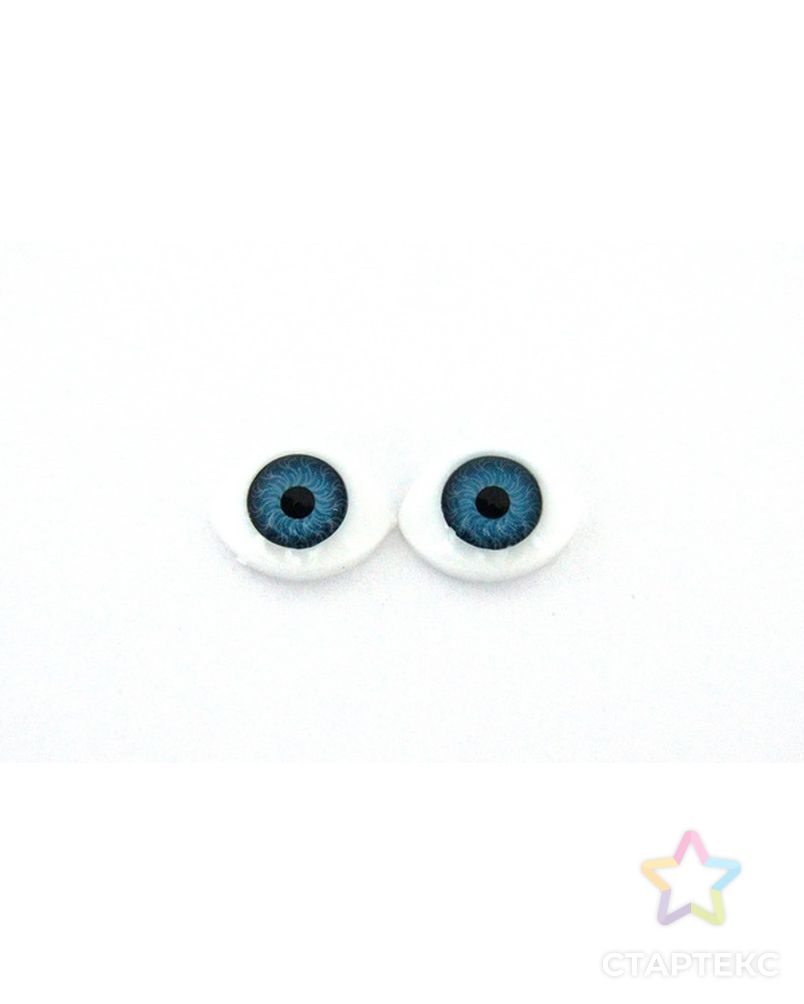 Глазки овальные № 8, цв. голубой арт. ГЕЛ-15568-1-ГЕЛ0161587
