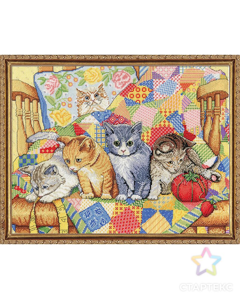 Набор для вышивания "Качающиеся котята" арт. ГЕЛ-15580-1-ГЕЛ0163063 1