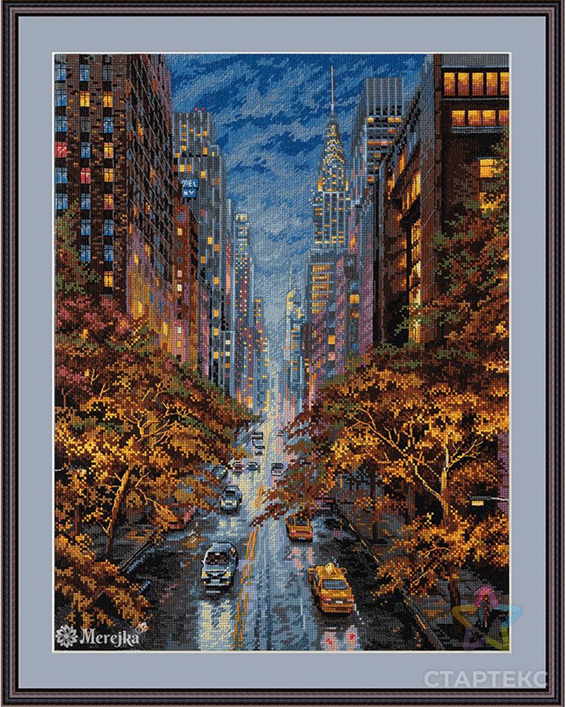 Набор для вышивания "Осень в Нью-Йорке" арт. ГЕЛ-18854-1-ГЕЛ0165522 1