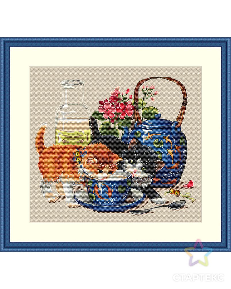 Набор для вышивания "Котята и молоко" арт. ГЕЛ-24634-1-ГЕЛ0165575 1