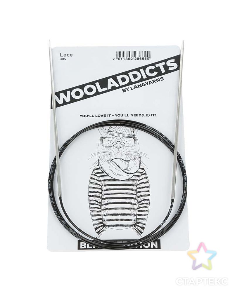 Спицы круговые супергладкие WOOLADDICTS Lace №3, 60 см арт. ГЕЛ-1358-1-ГЕЛ0168114 1