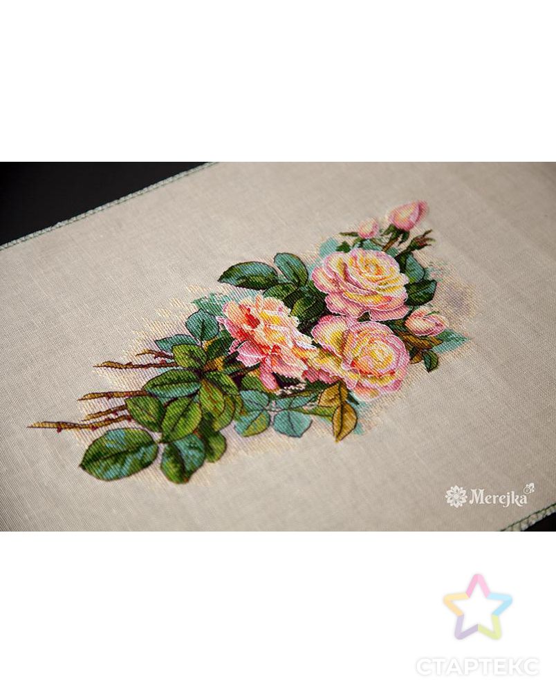 Набор для вышивания "Винтажные розы" Aida арт. ГЕЛ-12715-1-ГЕЛ0171485 1