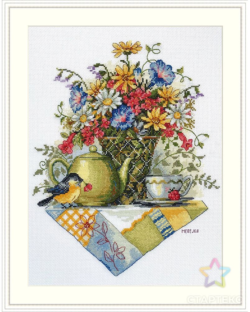Набор для вышивания "Полевые цветы и чай" арт. ГЕЛ-29048-1-ГЕЛ0177212 1